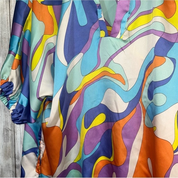 Adrienne Color Pop Oversized Blouse - Picture 3 of 5